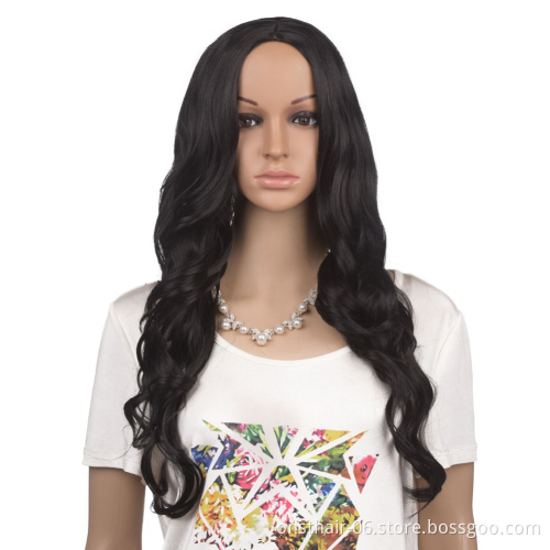 Long Loose Wave Wig loose deep wave hair Wig High Temperature Heat Resistant Fiber 26inches/66cm 260g For black women